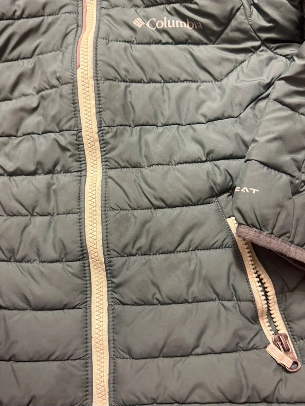 Columbia Teal Hooded Quilted Jacket - Picture 3 of 5
